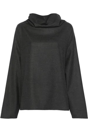 DUSAN Cowl-neck blouse