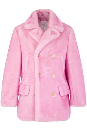 Fursac Faux-fur double-breasted coat