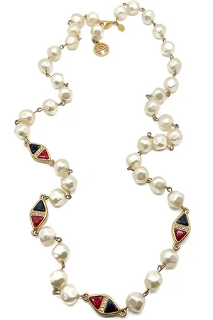 JENNIFER GIBSON JEWELLERY 1980s pre-owned Louis Féraud faux-pearl necklace