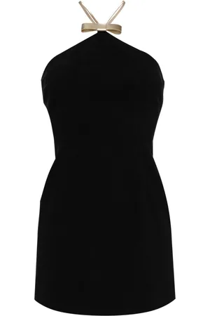 Cynthia Rowley Halterneck strap-detail mini dress