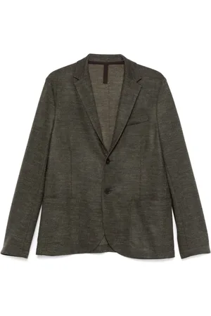Harris Wharf London Mélange-effect blazer