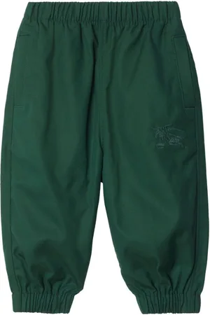 Burberry Logo-embroidered trousers