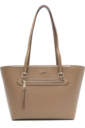 DKNY Logo-lettering tote bag