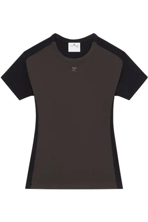 Courrèges Contrast Frame cotton T-shirt