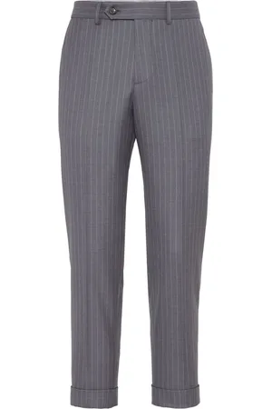 Brunello Cucinelli Tapered-leg wool trousers