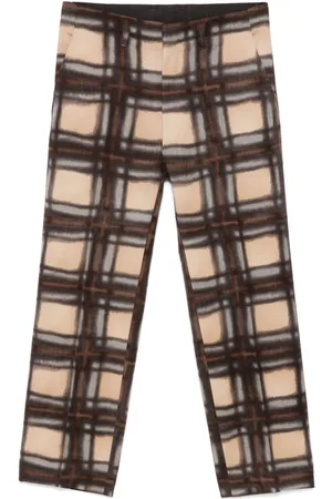 Kenzo 2000s check-pattern trousers