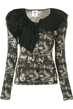 Jean Paul Gaultier Faces printed cardigan