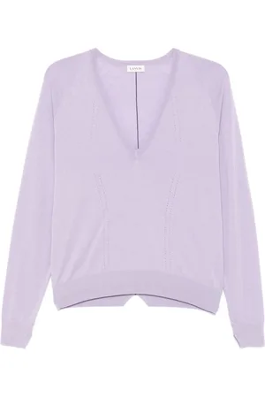 Lanvin Pointelle-trim sweater
