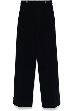 Twin-Set Cady high-waist trousers