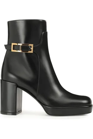 Sergio Rossi Nora 80mm leather boots