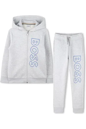 HUGO BOSS Printed zipped tracksuit set