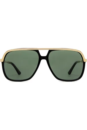 Gucci Web detail navigator-frame sunglasses