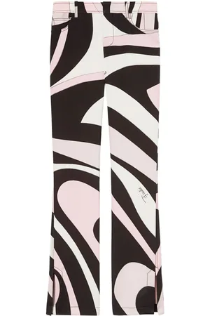 Puccini Marmo-print trousers