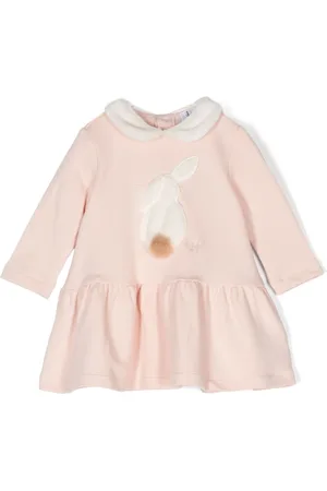 Il gufo Logo-embroidered dress