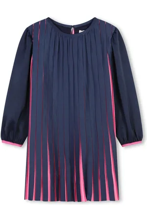 Billieblush Fully pleated long-sleeve dress