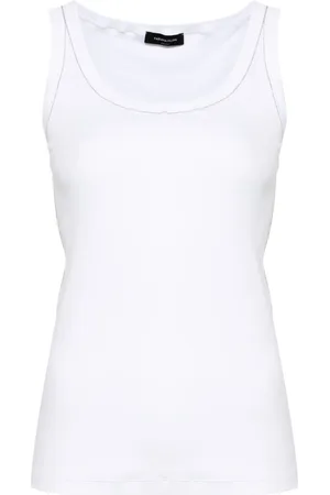 Fabiana Filippi Chain-trim ribbed tank top