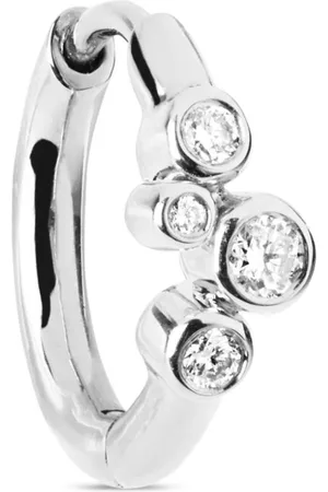 Maria Black 14kt white gold Elena diamond huggie earring