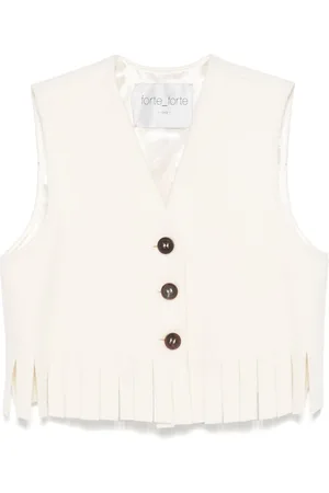 FORTE FORTE Fringed vest