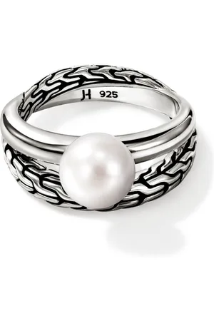 John Hardy Essential pearl stackable ring