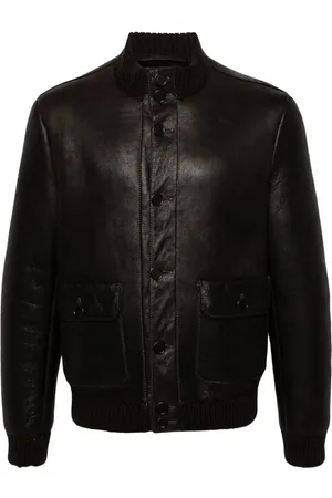 SALVATORE SANTORO Leather bomber jacket