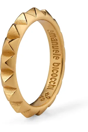 EMANUELE BICOCCHI Engraved-logo band ring