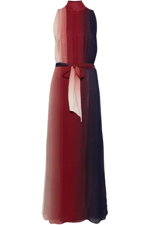 FORTE FORTE Pleated georgette gown