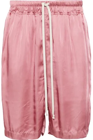 Rick Owens Drawstring satin shorts