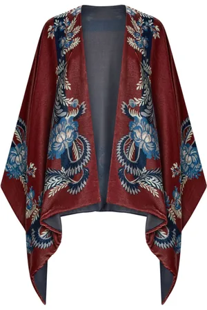 Etro Paisley-print velvet cape