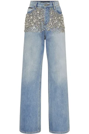 Philipp Plein Crystal-embellished jeans
