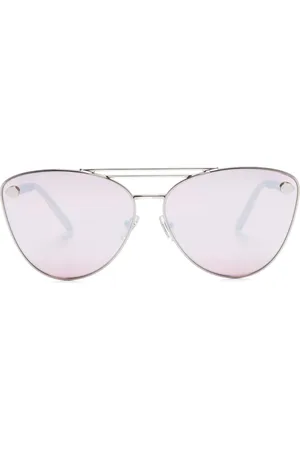 VERSACE Tubular-Greca cat-eye sunglasses