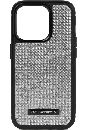 Karl Lagerfeld Rhinestone-embellished iPhone 16 Pro case