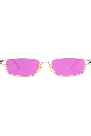 Gucci Slim rectangular-frame sunglasses