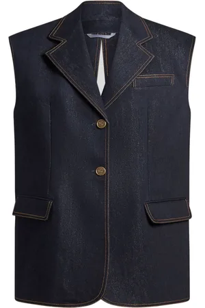 Etro Lurex denim vest