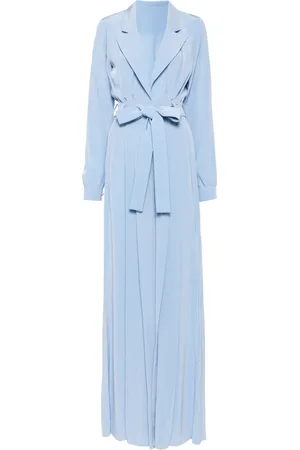 Saiid Kobeisy Crepe-texture belted jumpsuit