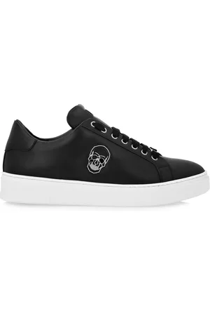 Philipp Plein Skull-appliqué leather sneakers