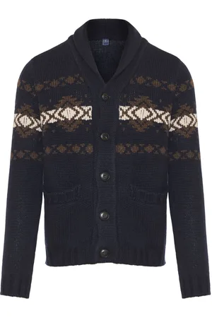 FEDELI Fair isle-intarsia cardigan