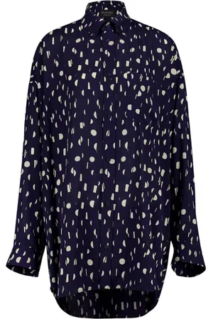 Balenciaga Painted pleated shirt