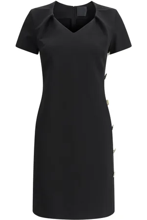 Givenchy Button-detail punto-milano mini dress