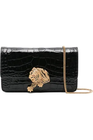 Roberto Cavalli Tiger-plaque cross body bag