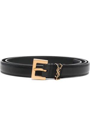 Saint Laurent Cassandre leather belt