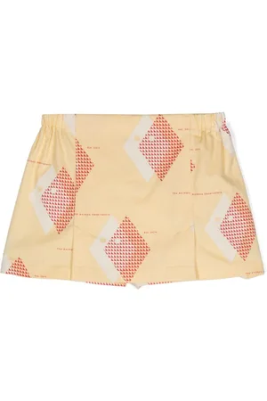 The Animals Observatory Shrimp geometric-print skorts