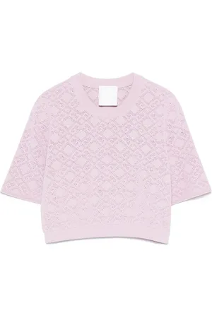 Givenchy Logo-knit crop top