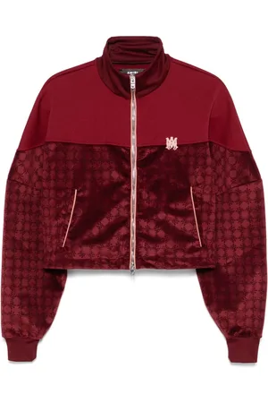 AMIRI MA-monogram velvet jacket