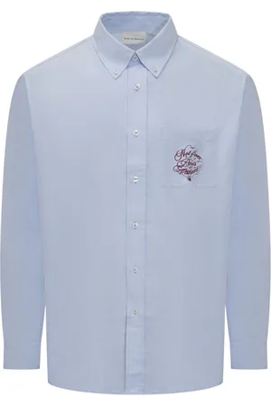 Drôle de Monsieur Logo-embroidered shirt