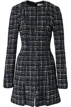 GENNY Plaid tweed mini dress
