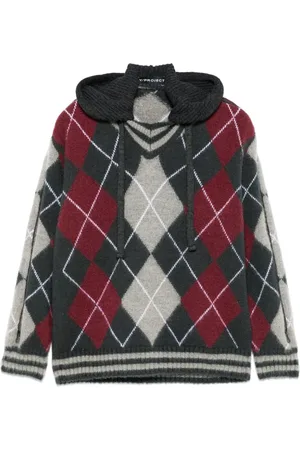 Y / PROJECT Argyle-knit sweater