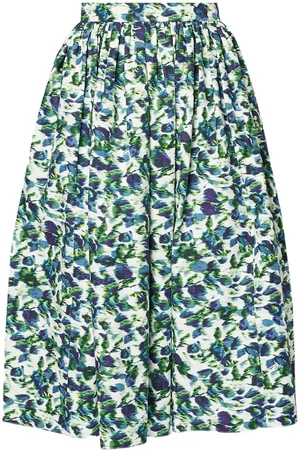 Erdem Floral-print midi skirt