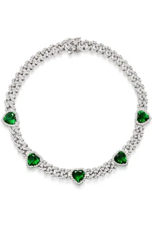 Nialaya Crystal-embellished choker-chain necklace