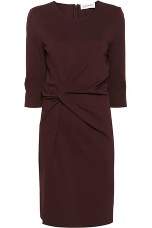 Lanvin Twist-detail midi dress