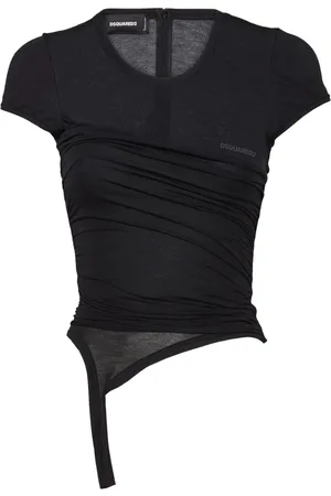 Dsquared2 Asymmetric semi-sheer t-shirt